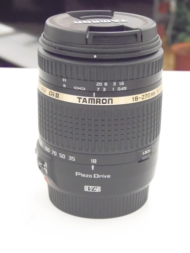 TAMRON 高倍率ズームレンズ 18-270mm F3.5-6.3 DiII VC PZD、買取いたしました！?　ｍ