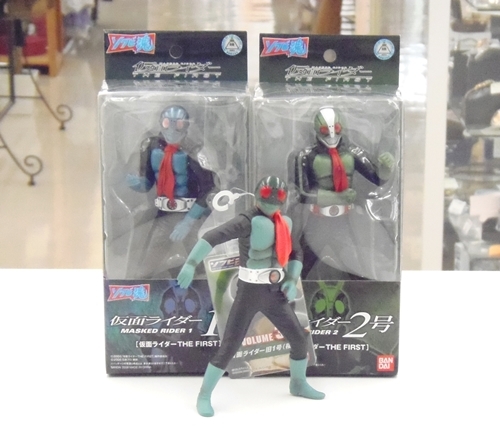 ソフビ魂 仮面ライダー 1号 2号 旧1号(桜島版)、買取いたしました! m
