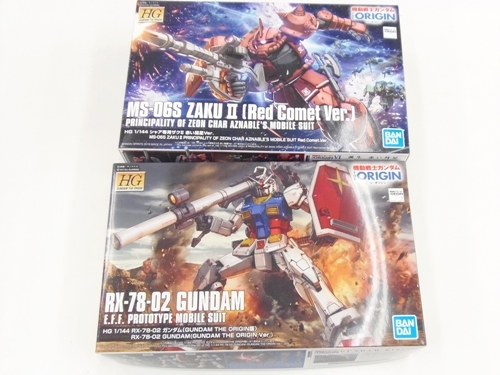 ガンプラ HG ガンダム シャア専用ザクII、買取いたしました。　ｍ