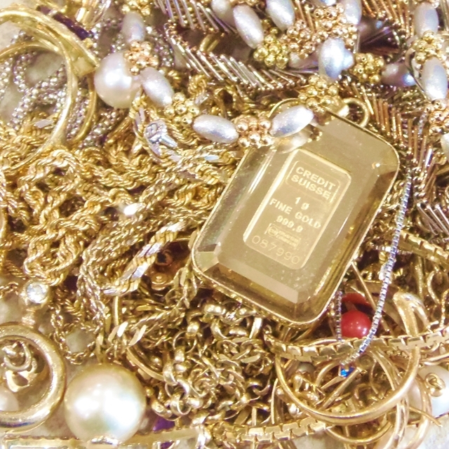 金・プラチナ・ジュエリー、買取・質預かりいたします! 津山市の質屋 m