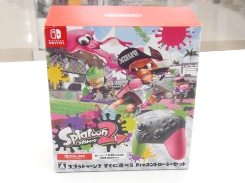 スプラトゥーン２ すぐに遊べる Proコントローラーセット、買取いたしました！くコ:彡　ｍ
